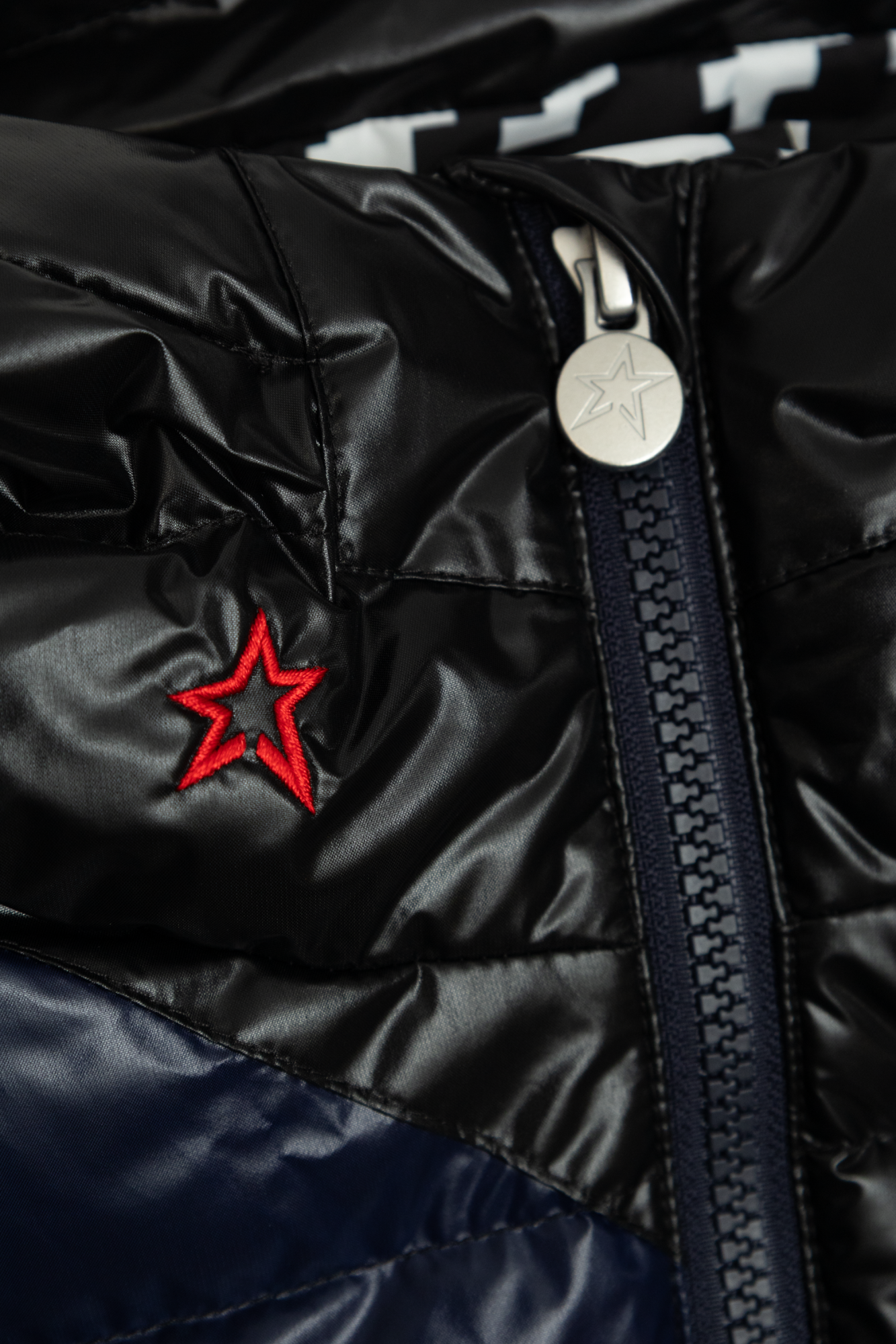 Navy blue Super Mojo down ski jacket Perfect Moment Kids - Vitkac